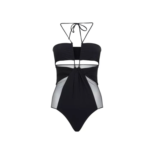 Nensi Dojaka Black One Piece Swimsuit Black 