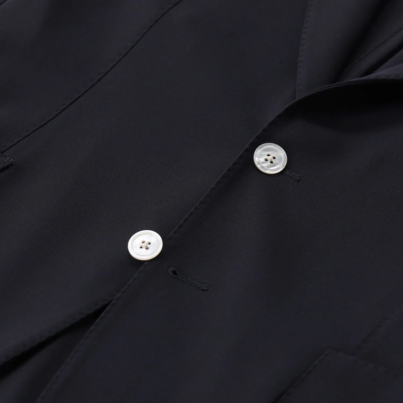 Marco Pescarolo Colbert Sakko Ares aus Schurwolle blau(Image 4)