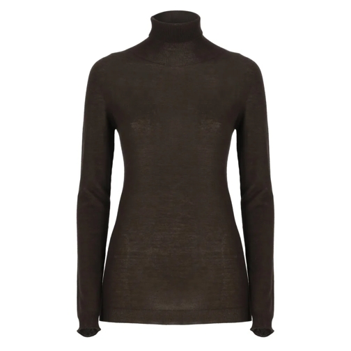 Fabiana Filippi Pull à col roulé Cashmere Sweater Brown