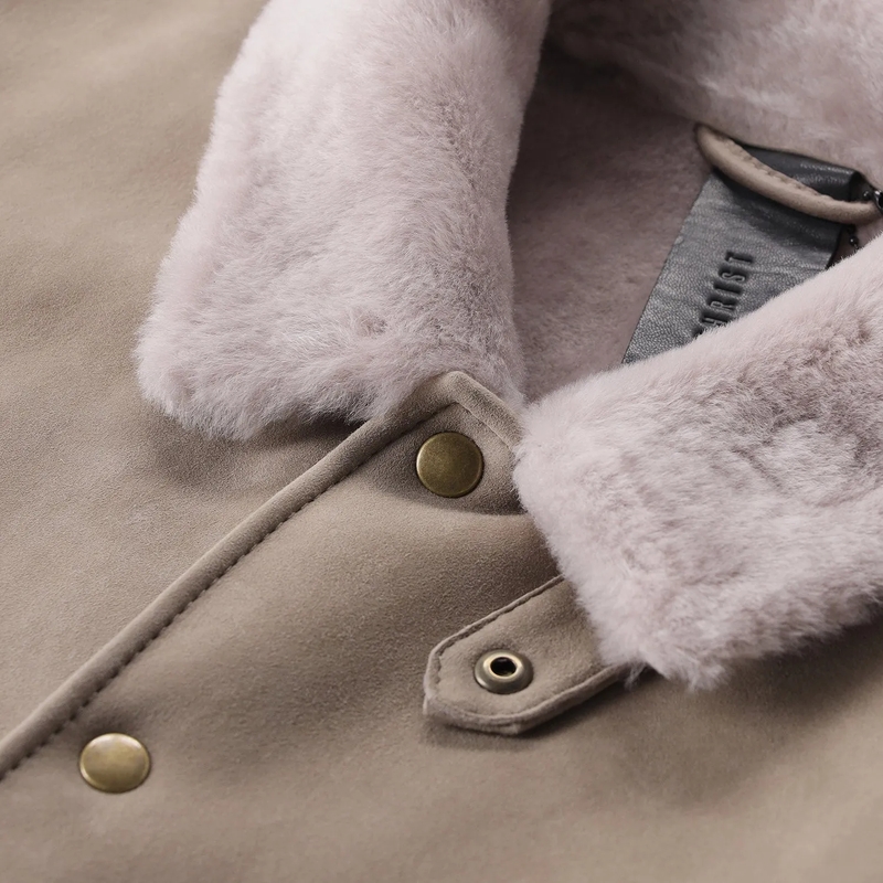 Werner Christ Jacke Lammfelljacke Jules beige(Image 4)