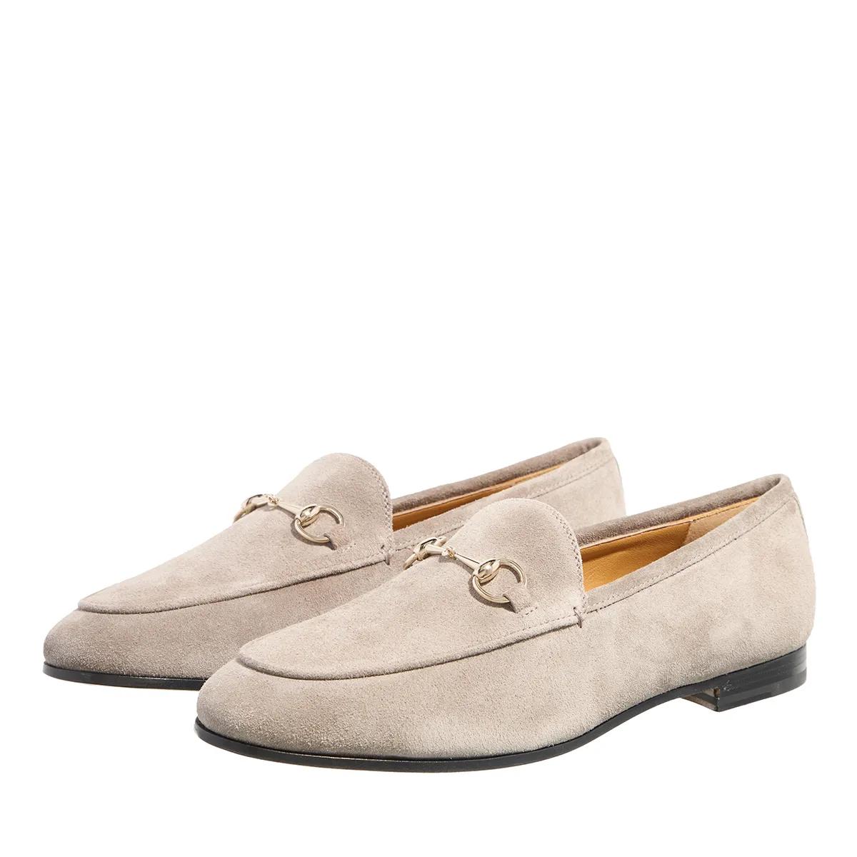 Gucci Loafers & Ballerinas - Horsebit Suede Loafers - Gr. 39 (EU) - in Taupe - für Damen