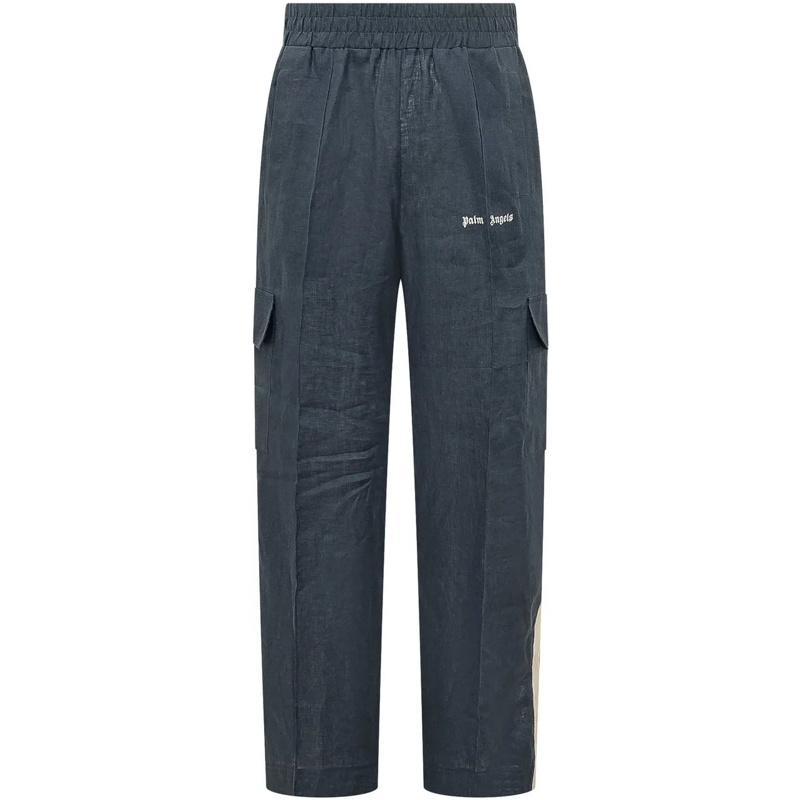 Palm Angels Jogginghose Pantaloni Track con Tasche Cargo blau
