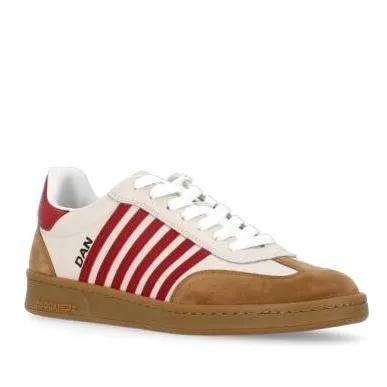 Dsquared2 Low-Top Sneaker - Boxer Sneakers - Gr. 41 (EU) - in Braun - für Damen