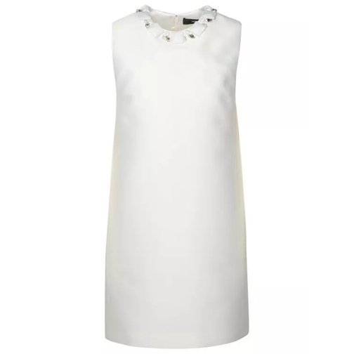 Versace White Silk Blend Dress White 