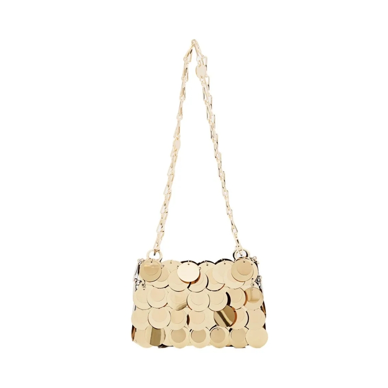 Paco Rabanne Sac à bandoulière Sparkle Nano Shoulder Bag Gold