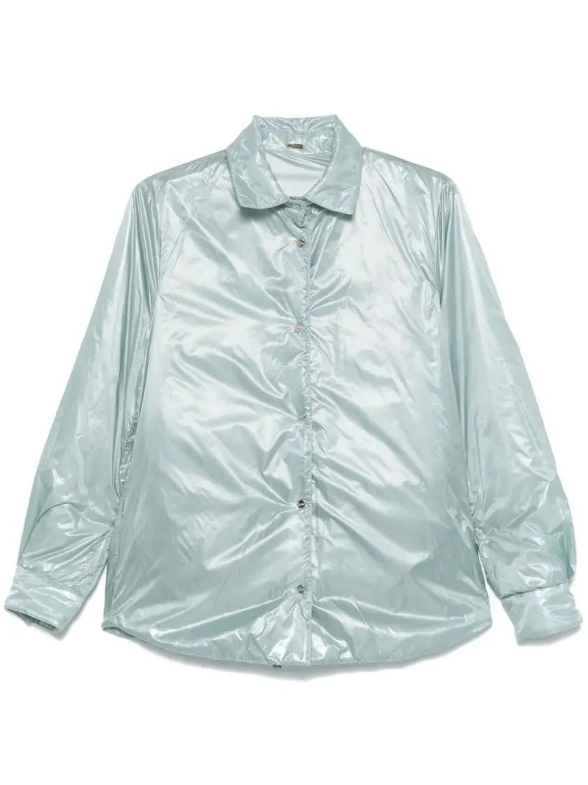 Thumbnail - Herno - Relaxed-Fit Polyamide Jacket With Classic Collar - Größe 48 - blau