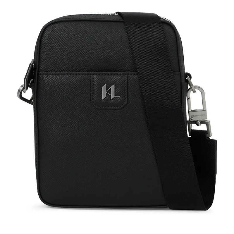 Karl Lagerfeld Crossbody Bag K/Monogram Umhängetasche aus Leder Umhängetasche schwarz