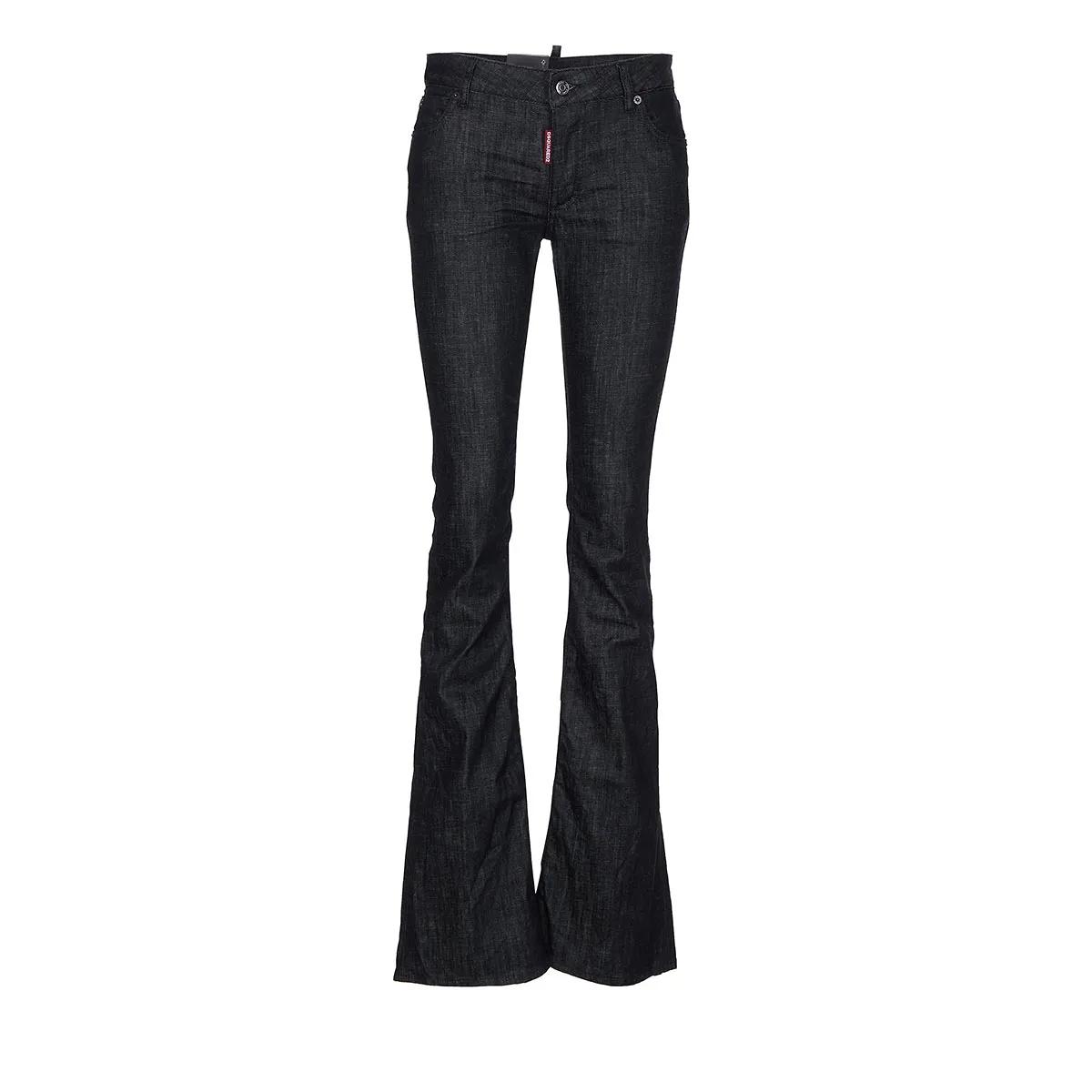 Thumbnail - Dsquared2 - MEDIUM WAIST FLARE JEAN - Größe I48 - multi