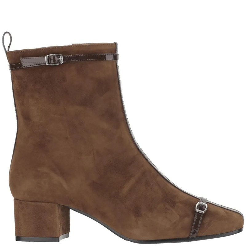 Carel Paris Bottes Suede Leather Start Boots Brown