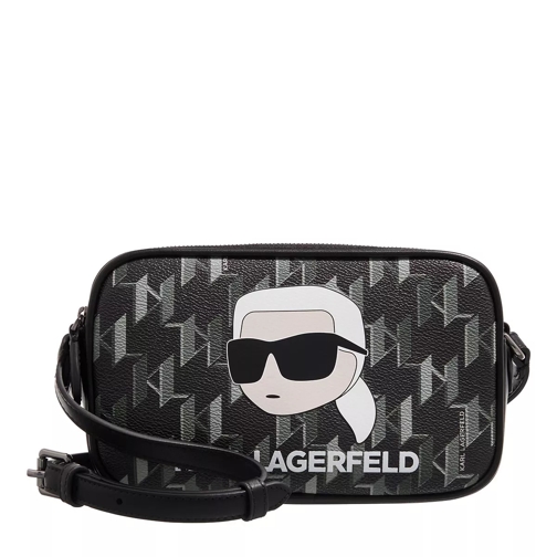 Karl Lagerfeld Ikonik 2.0 Mono Cc Camerabag Black/White Marsupio per fotocamera