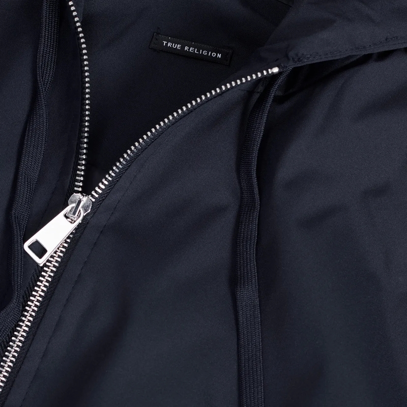 True Religion Übergangsjacke - Lange Ärmel- Oversize-Schnitt- Balloon-Ärmel- blau(Image 5)