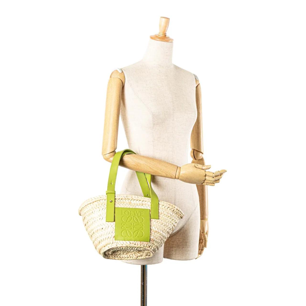 Thumbnail - Loewe Shopper - Small Raffia Basket Tote - Gr. unisize - in Braun - für Damen