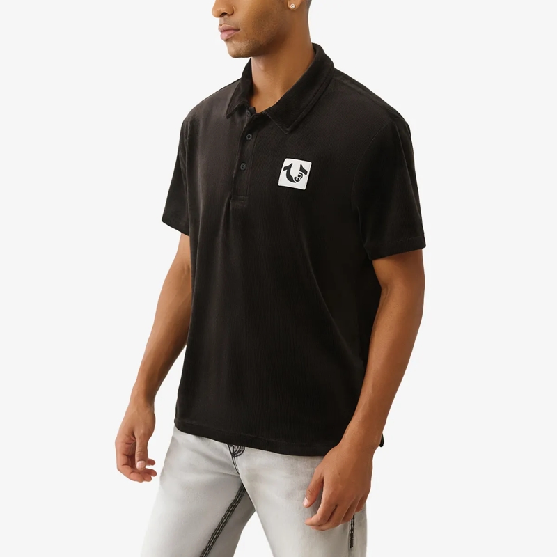 True Religion T-Shirt Poloshirt schwarz(Image 3)