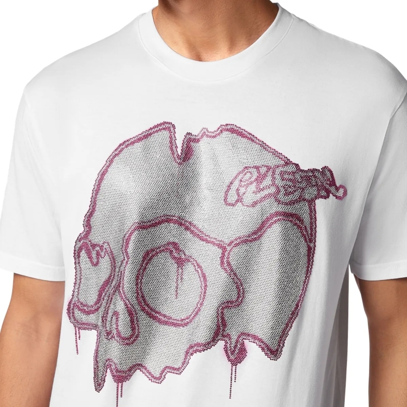 Philipp Plein T-Shirt T-Shirt Skull Mit Schmucksteinen weiss(Image 5)