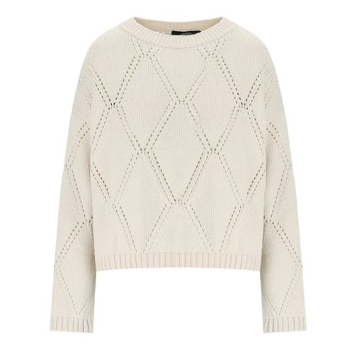 Max Mara Pullover Abbozzi Ecru Crewneck Jumper Neutrals