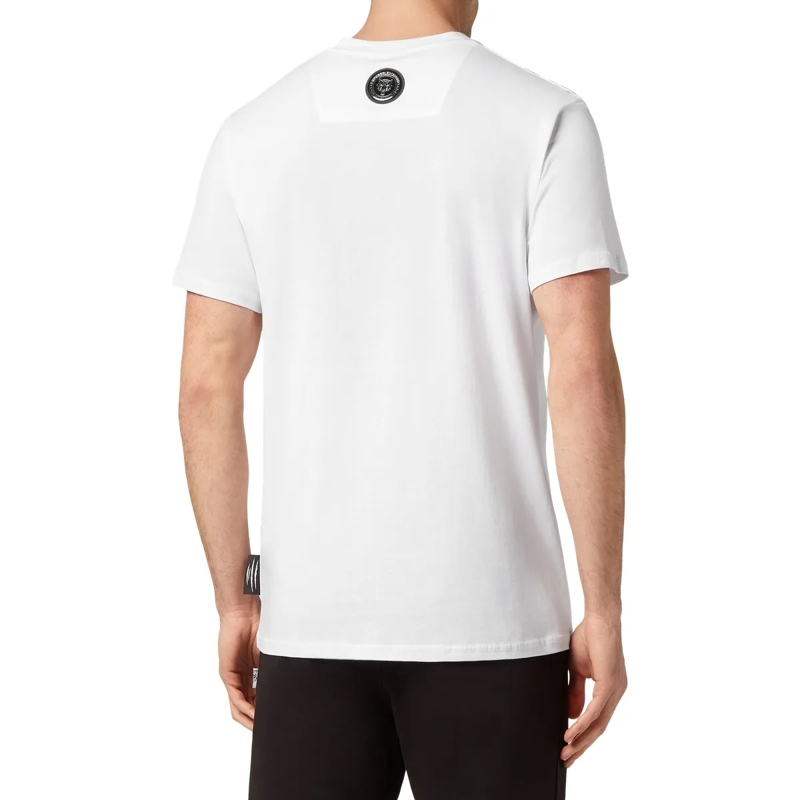 Plein Sport T-Shirt T-Shirt Rundhalsausschnitt Scratch weiss(Image 2)