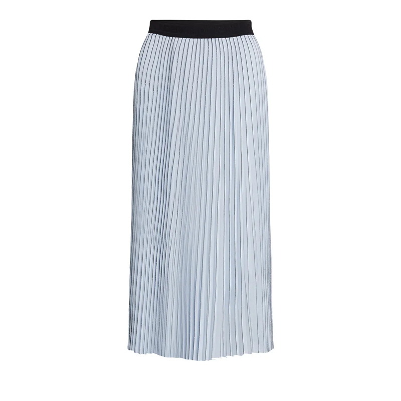 Karl Lagerfeld Minirock PLISSIERTER MAXIROCK blau