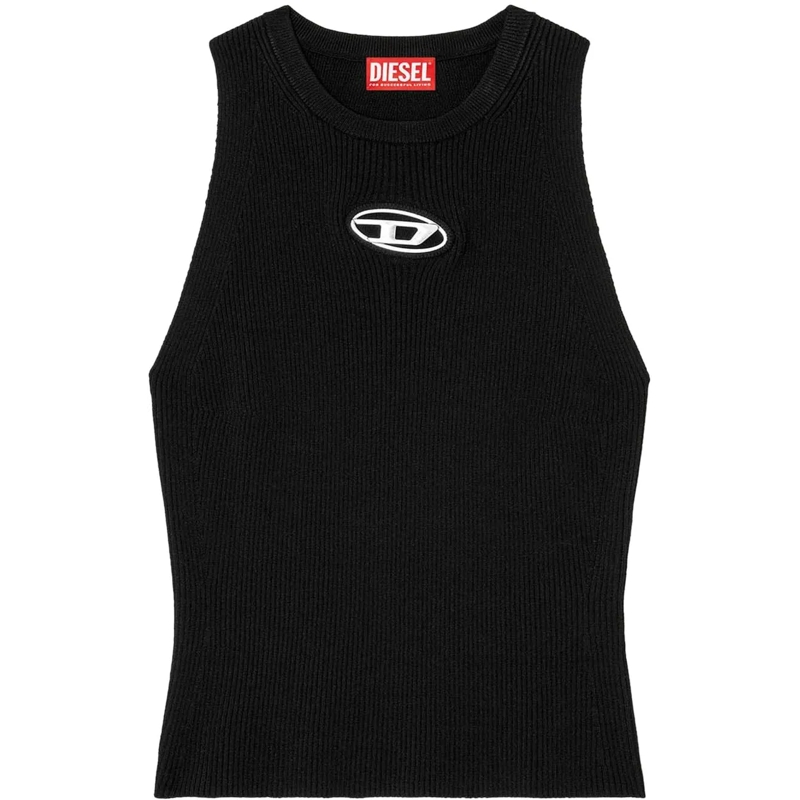 Diesel T-shirt Top Black schwarz