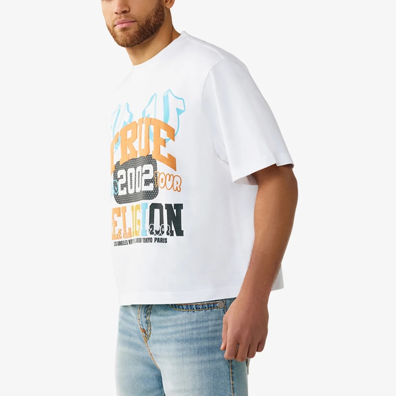 True Religion T-Shirt T-Shirt UNIVERSITY weiss(Image 3)