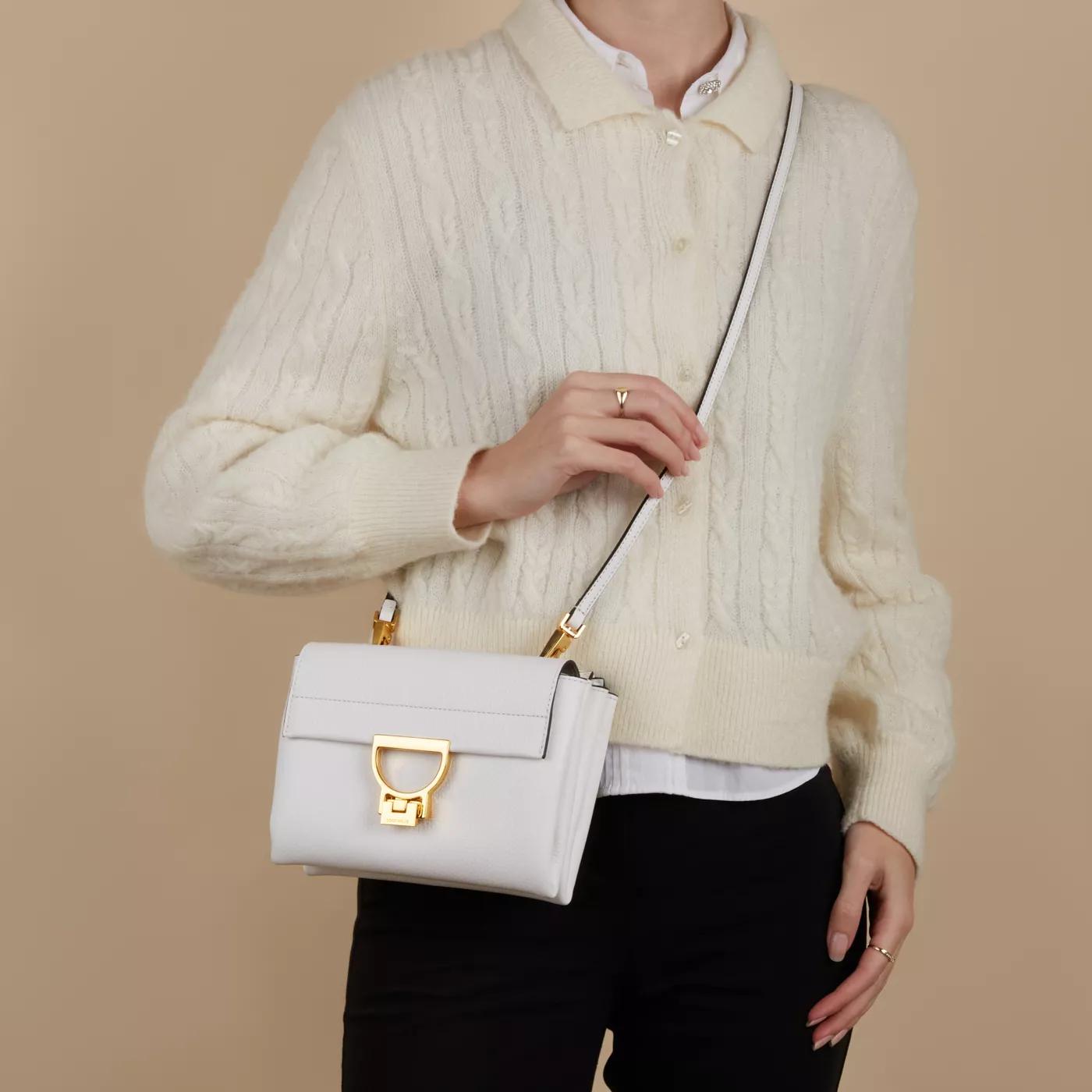 Coccinelle Crossbody bags Arlettis Weiße Leder Handtasche E1MD555 in wit