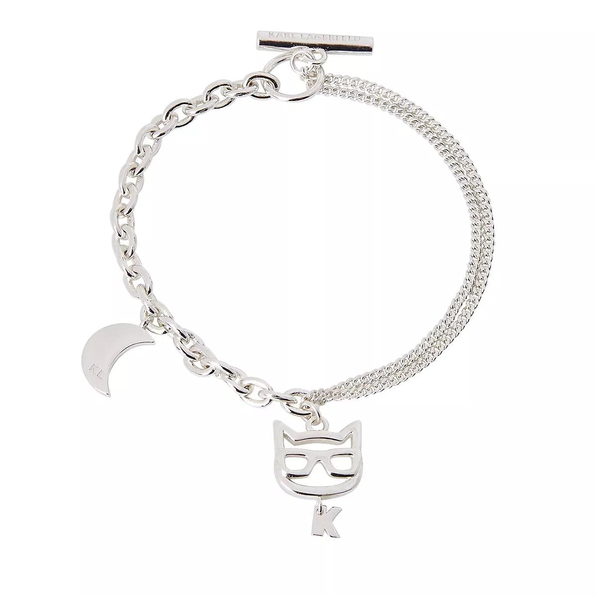 Karl Lagerfeld Armband - K/Ikonik Armband - Gr. M - in Silber - für Damen