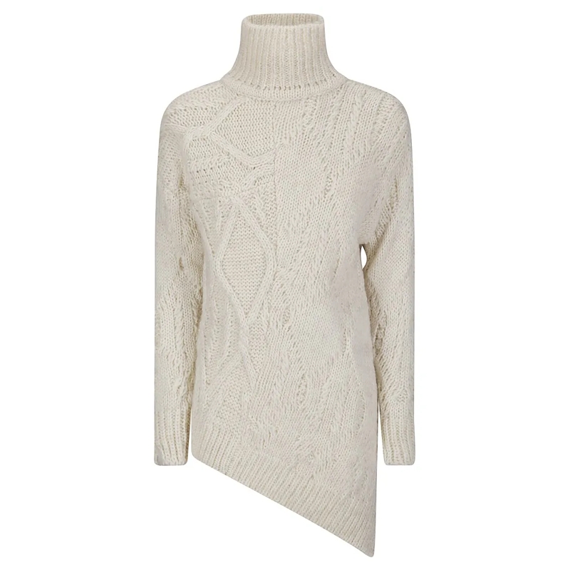 STEFANO MORTARI Trui met col High Neck Sweater Neutrals