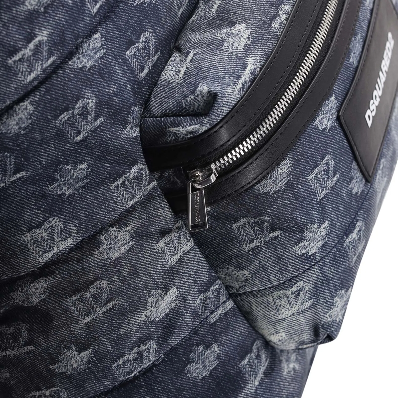 Dsquared2 Sac à dos Rucksack mit Logoprint blau(Image 4)