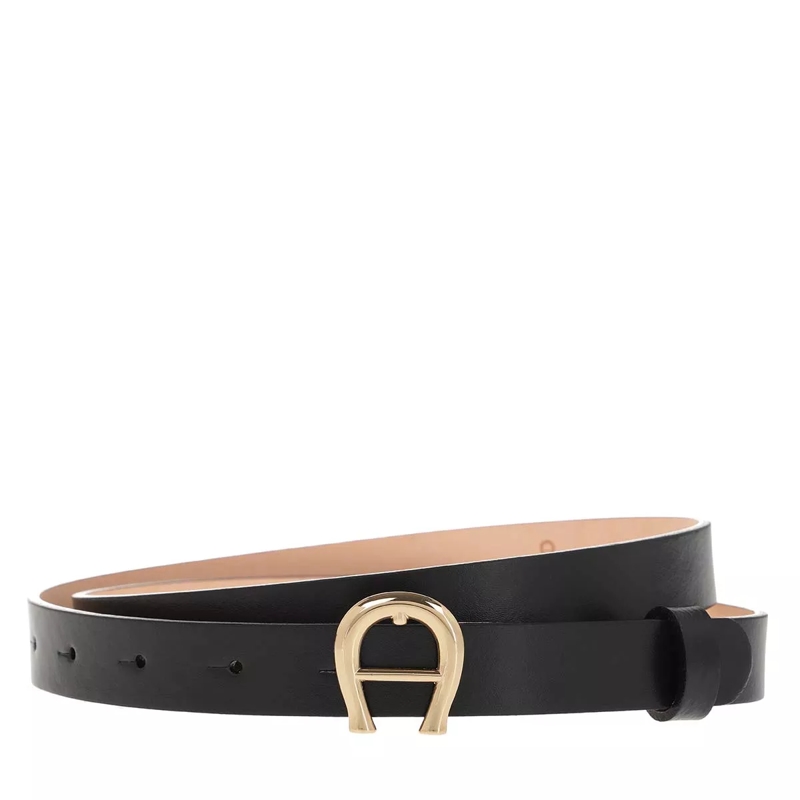 AIGNER Dünner Gürtel Logo Black
