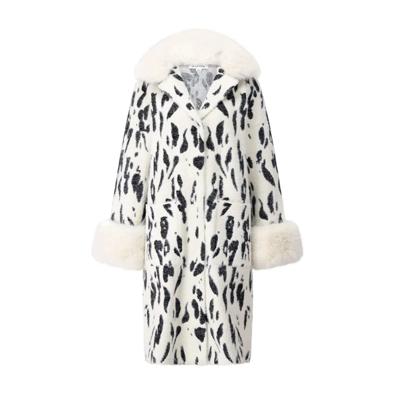 Joseph Ribkoff  Mantel mit Muster Creme