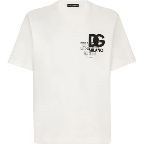 Dolce&Gabbana T-shirts Dolce & Gabbana Logo T-Shirt weiß