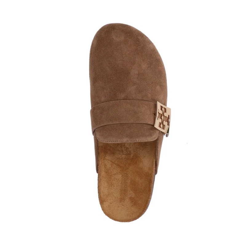 Tory Burch Mules Mellow Mule River Rock/Gold(Image 7)