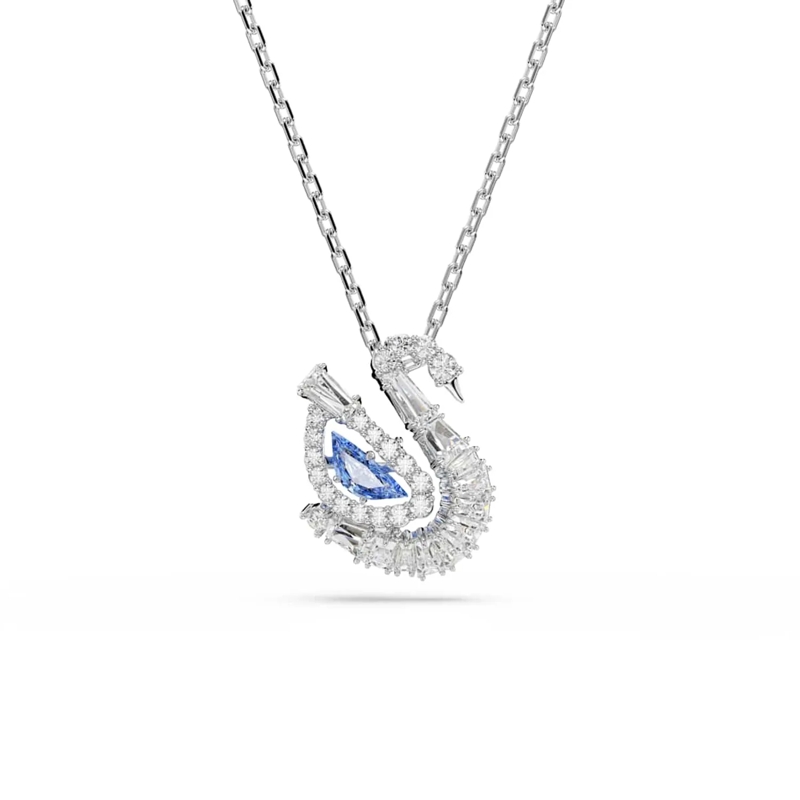 Swarovski Mittellange Halskette Swan Kette Blau