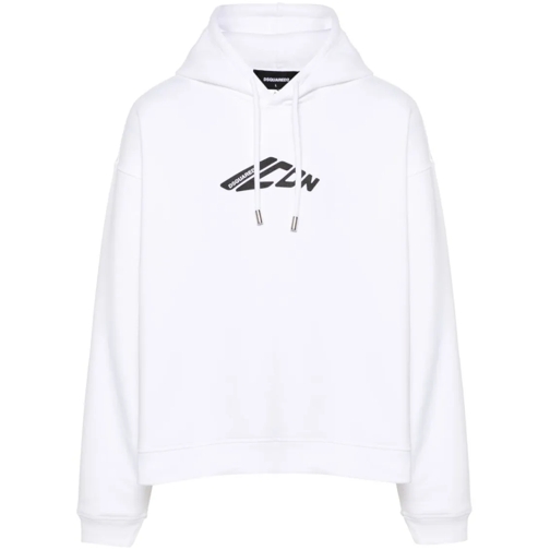 Dsquared2 Hoodie Logo Print White Hoodie White