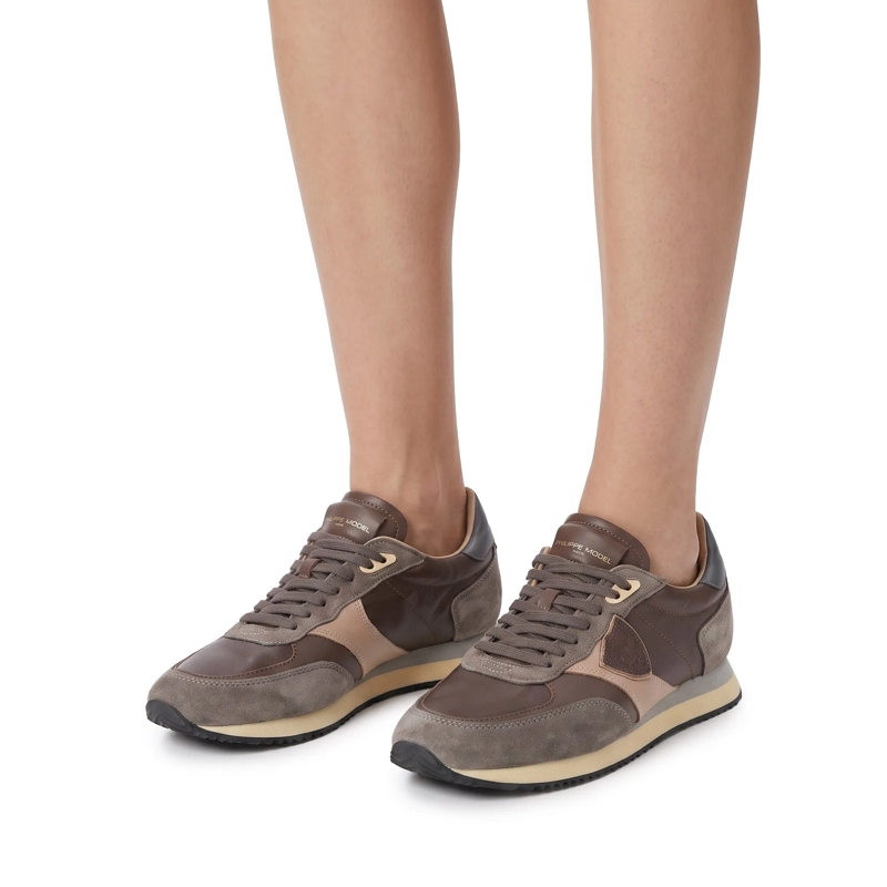 Philippe Model Schnürschuhe Sneaker Blville aus Leder braun(Image 2)