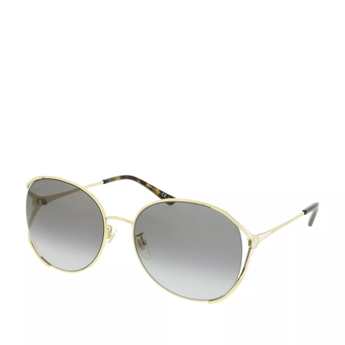Gucci GG0650SK-002 59 Sunglasses Gold-Gold-Grey Zonnebril
