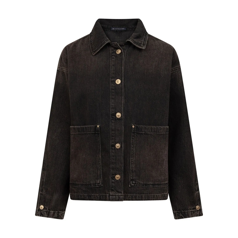 Raffaello Rossi Bluse Jacke Avelin aus Baumwoll-Mix braun