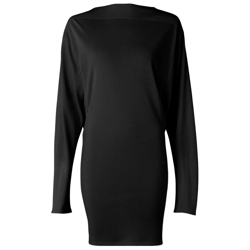 Jacquemus  Mistral Dress With Boat Neckline Black
