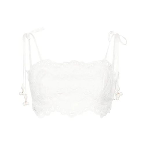 Zimmermann Top Ottie Broderie Anglaise Ecru White 