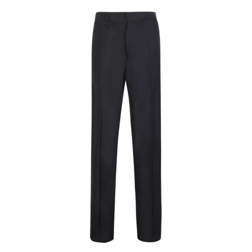 Sapio Tailored Straight-Cut Trousers Black Byxor