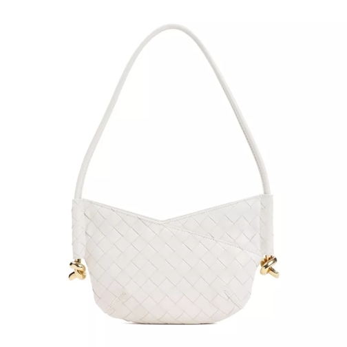 Bottega Veneta Mini Hobo Solstice Bag White Schultertasche