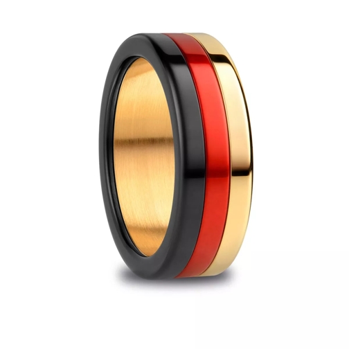 Bering Arctic Symphony Ring  Black Red Gold Anello a fascia