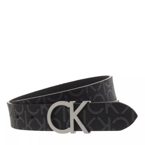 Calvin Klein Ck Mono Belt 3Cm Black Mono Läderskärp