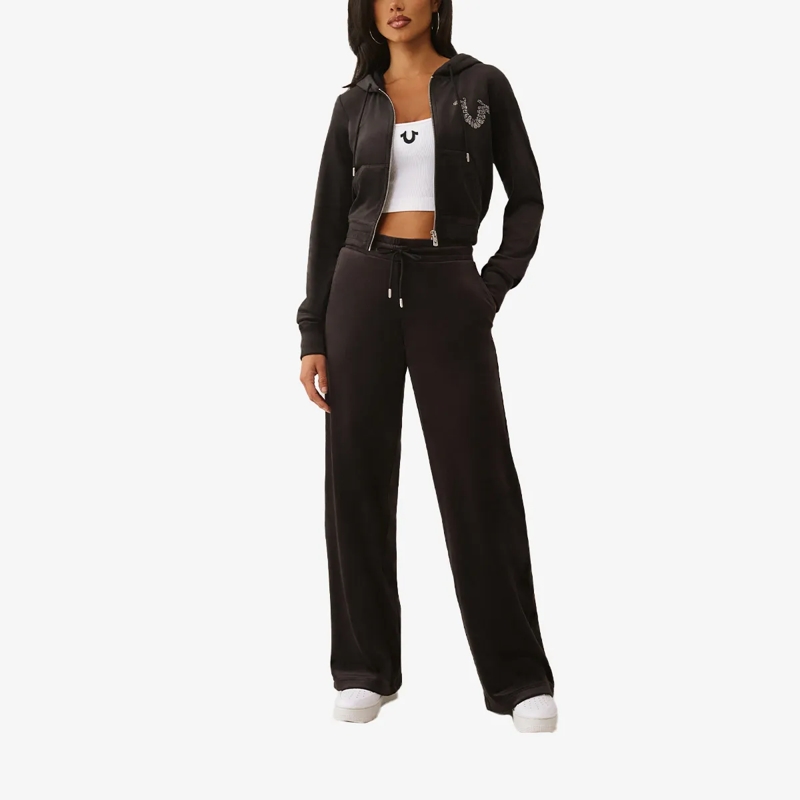 True Religion Jogginghose Sweatpant VELOUR CRYSTAL schwarz(Image 2)