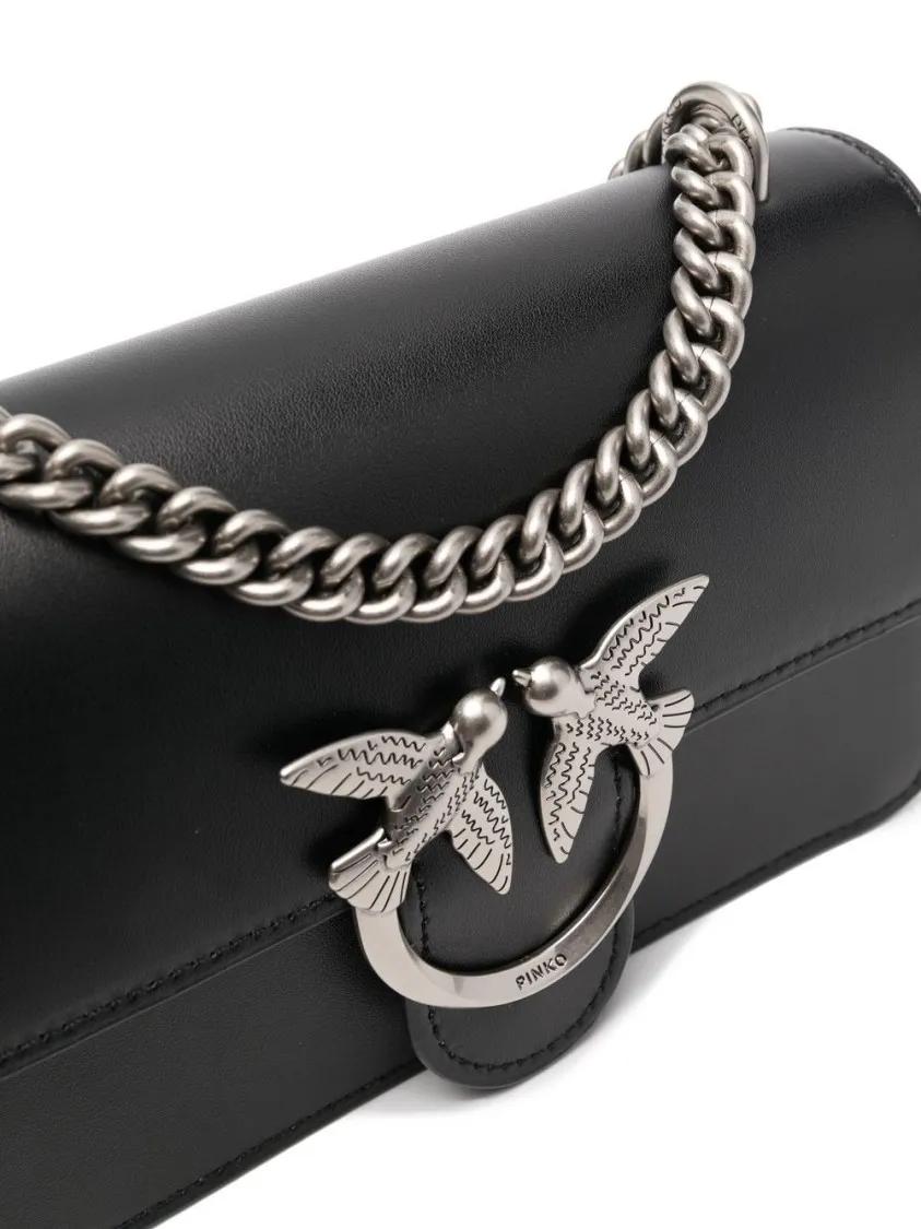 pinko Hobo bags Love One Mini Dc Bag in zwart