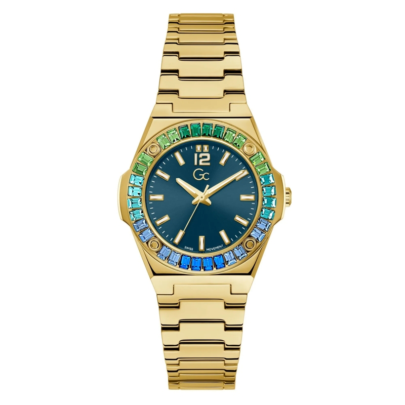 GC Automatikuhr Quarz Analog Uhr Gc Idol Lady gold