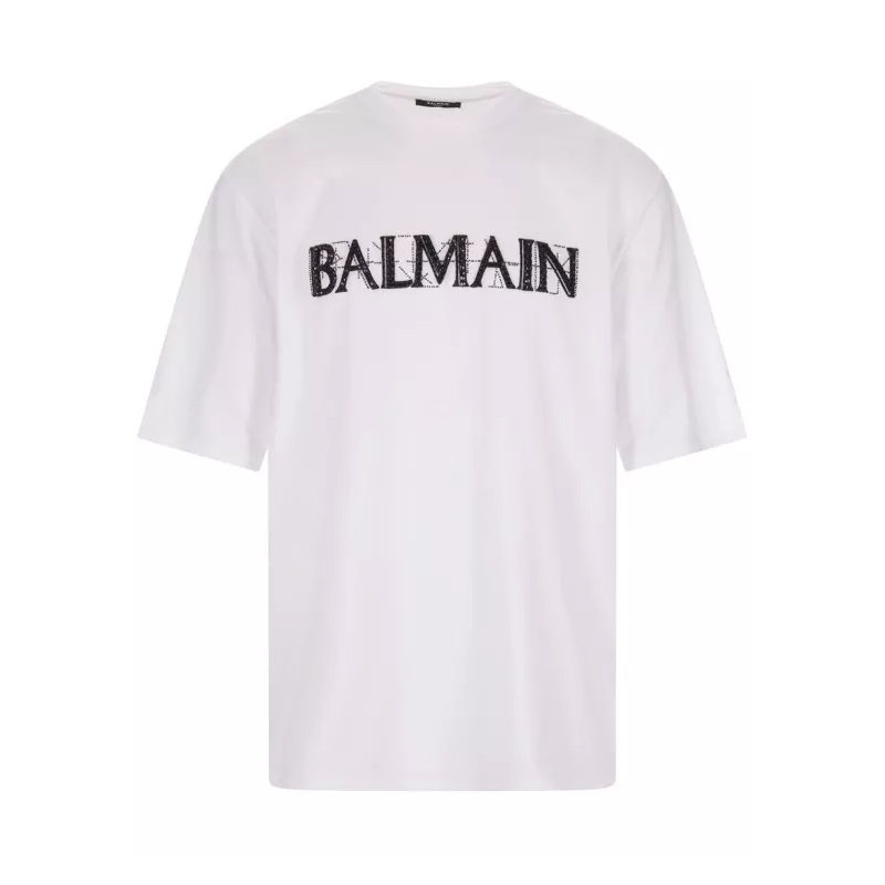 Balmain T-Shirt Oversize Cotton T-Shirt White