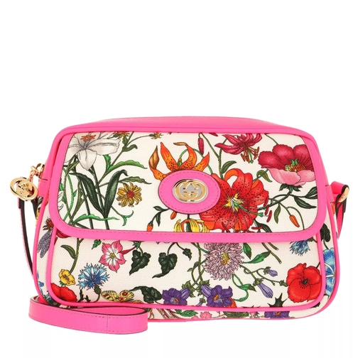 Gucci Flora Shoulder Bag Small Pink Camera Bag