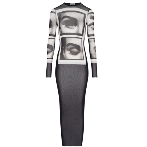 Jean Paul Gaultier  Dress With "Eyes" And "Lips" Print Black