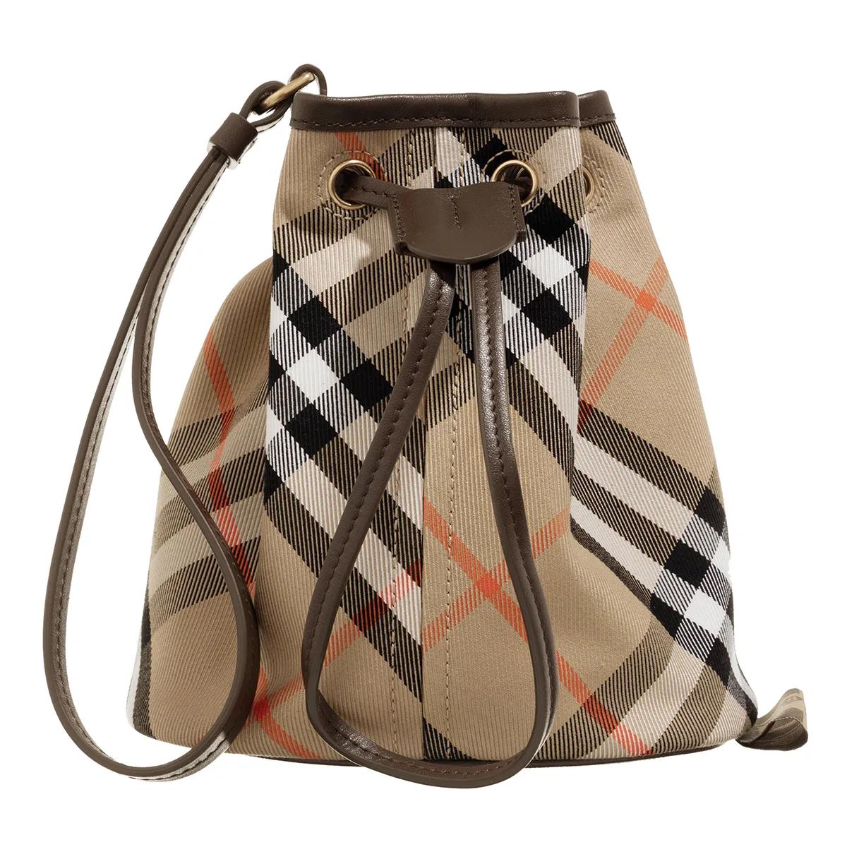 Burberry Beuteltasche - Essential Drawstring - Gr. unisize - in Beige - für Damen