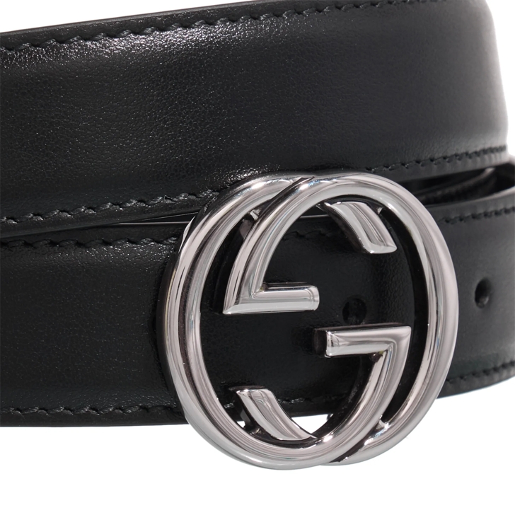 Gucci Interlocking G Belt Black Ledergurtel